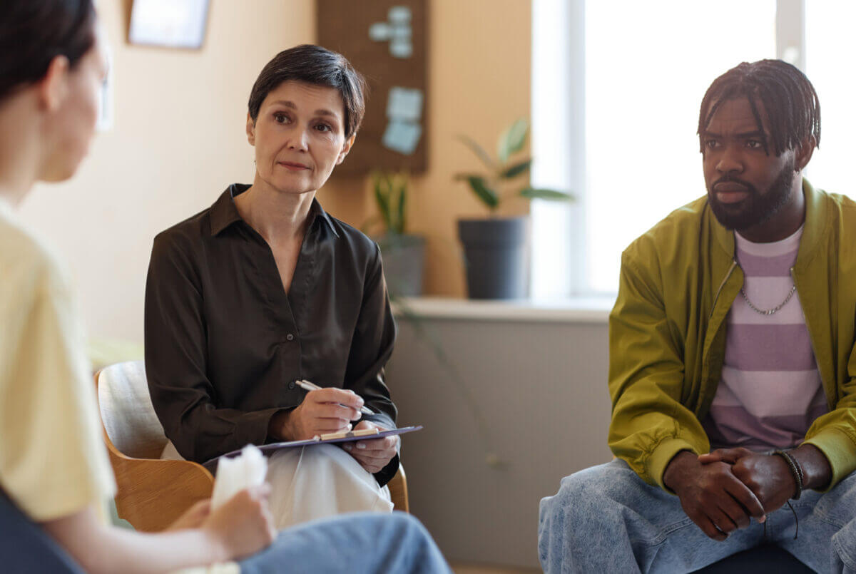 Psychologist therapy session